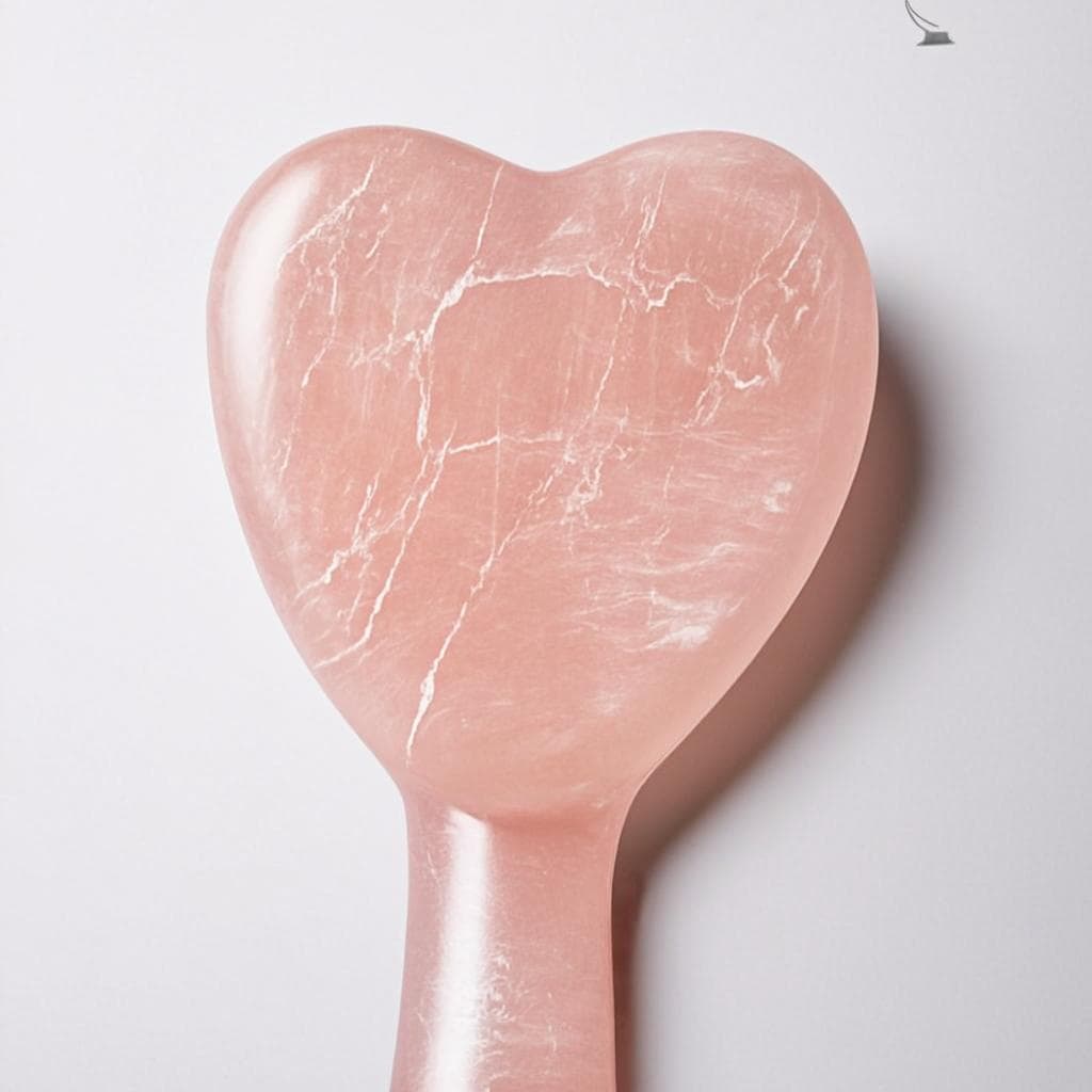 گوا شا رز کوارتز Herbivore Rose Quartz Gua Sha